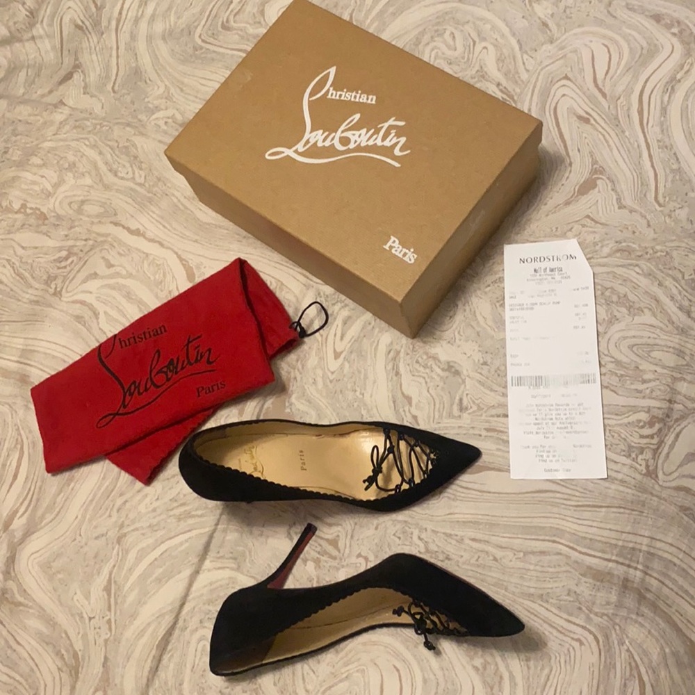 Christian Louboutin suede heel